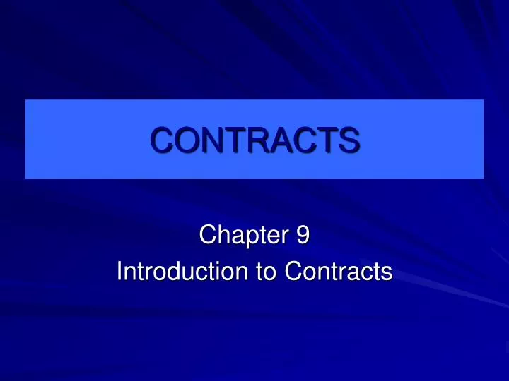 contracts