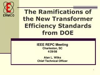 The Ramifications of the New Transformer Efficiency Standards from DOE
