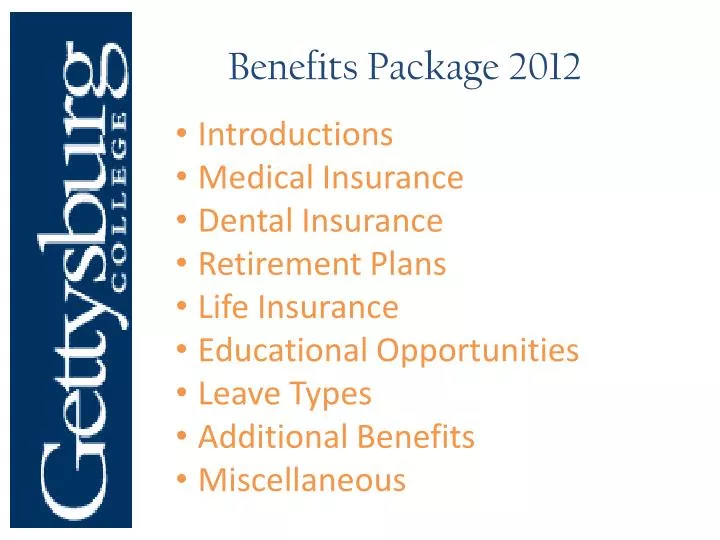 benefits package 2012