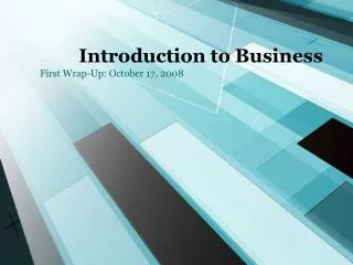 Introduction to Business