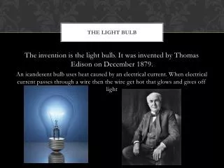 The light bulb