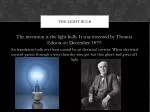 The light bulb - slide 1