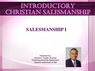 INTRODUCTORY CHRISTIAN SALESMANSHIP