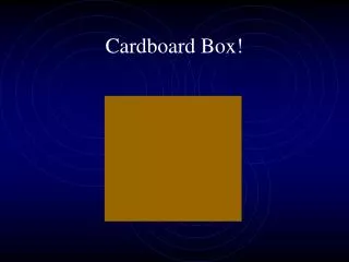 Cardboard Box!