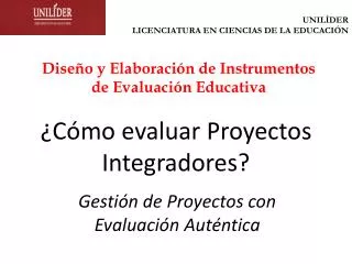 c mo evaluar proyectos integradores