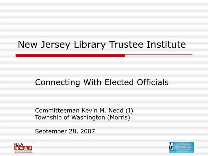 new jersey library trustee institute