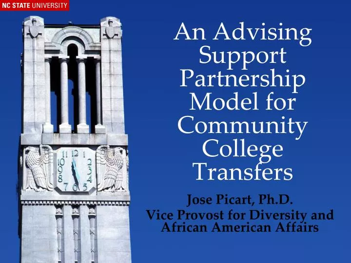 an advising support partnership model for community college transfers