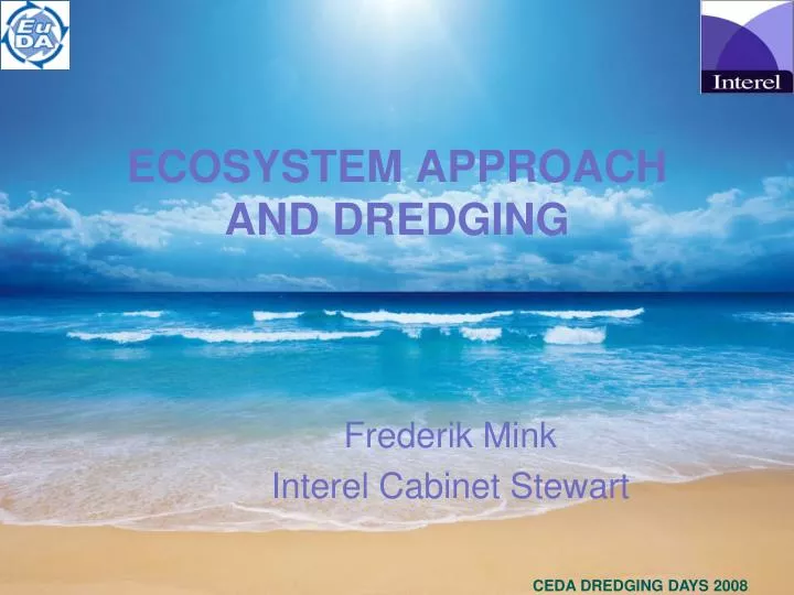 ecosystem approach and dredging
