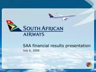 SAA financial results presentation