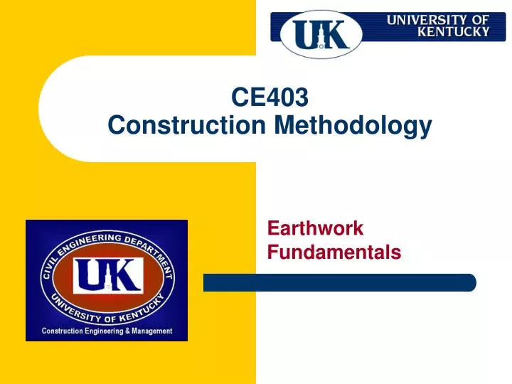 ce403 construction methodology