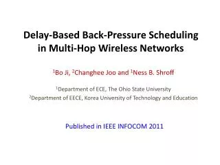 Delay-Based Back-Pressure Scheduling in Multi-Hop Wireless Networks