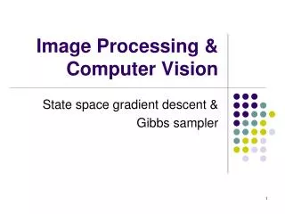 image processing computer vision