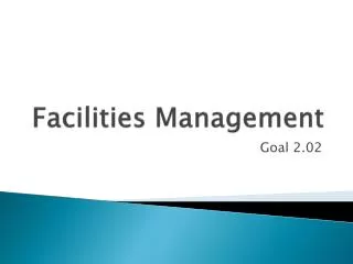 Facilities Management