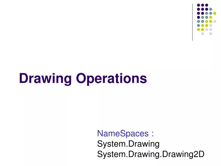 drawing operations