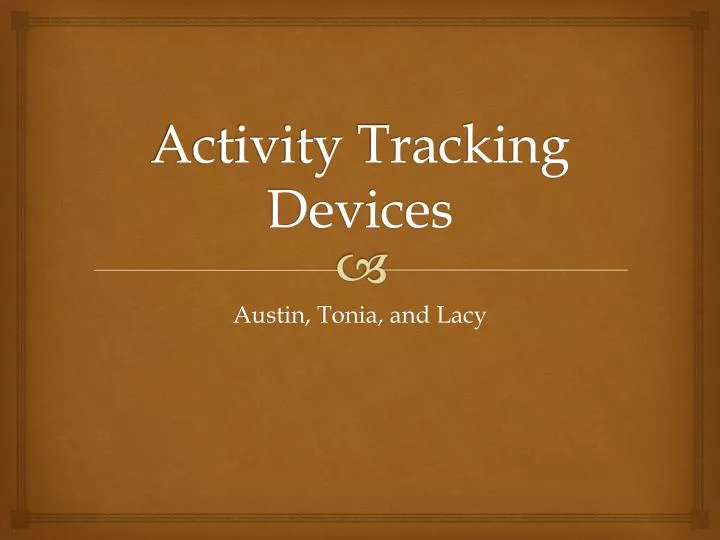 activity tracking devices