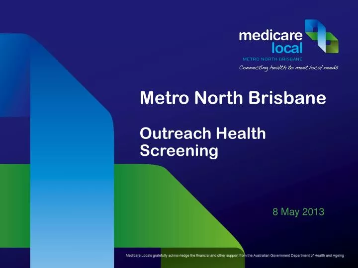 metro north brisbane outreach health screening
