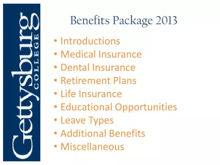 benefits package 2013