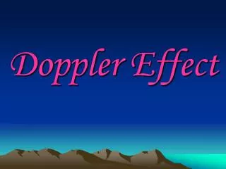 Doppler Effect