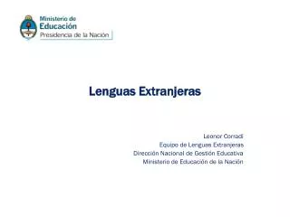 lenguas extranjeras