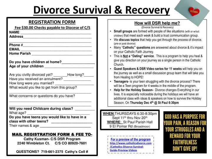 divorce survival recovery