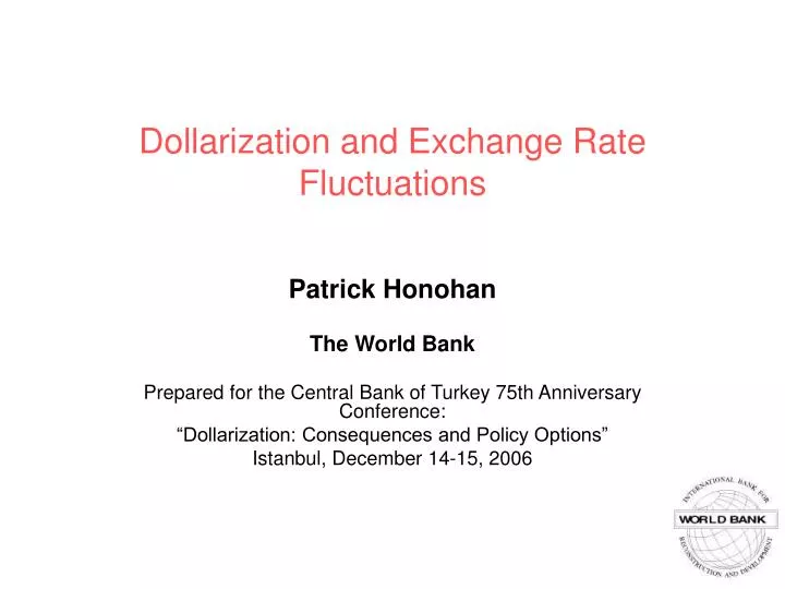 dollarization and exchange rate fluctuations
