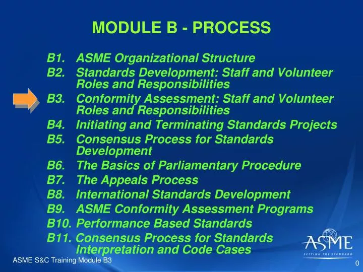 module b process