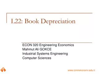 L22: Book Depreciation