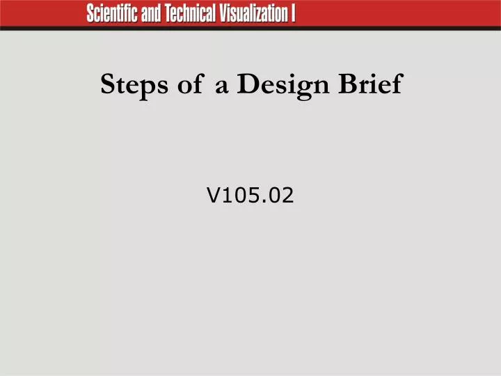 steps of a design brief