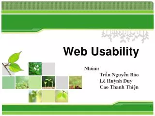 web usability