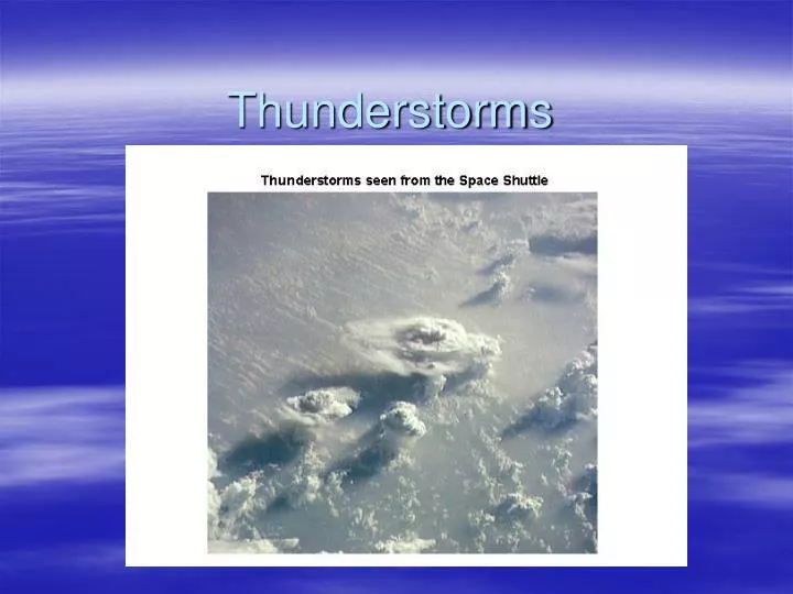 thunderstorms