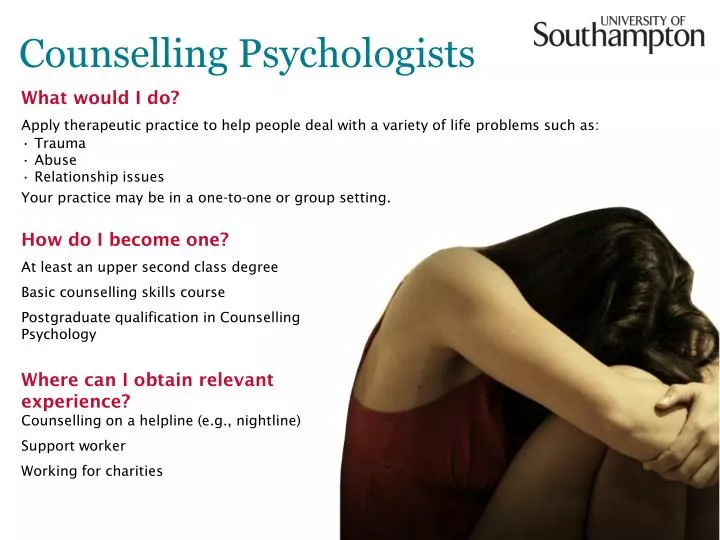 counselling psychologists