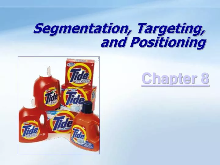 segmentation targeting and positioning
