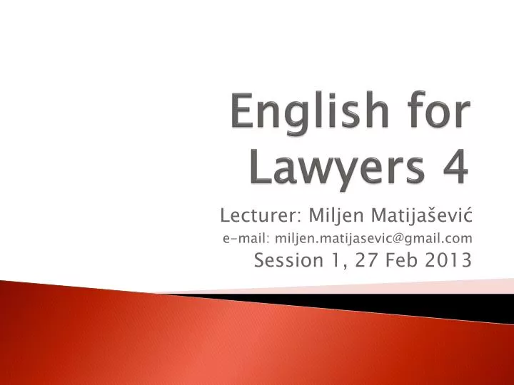 english for lawyers 4