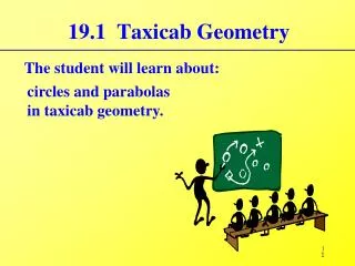19.1 Taxicab Geometry