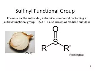 Sulfinyl Functional Group