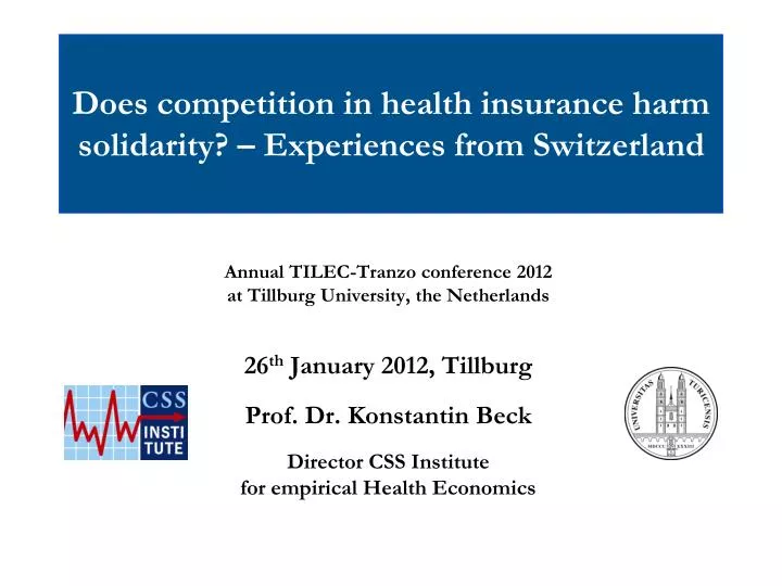 does competition in health insurance harm solidarity experiences from switzerland