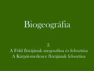 biogeogr fia
