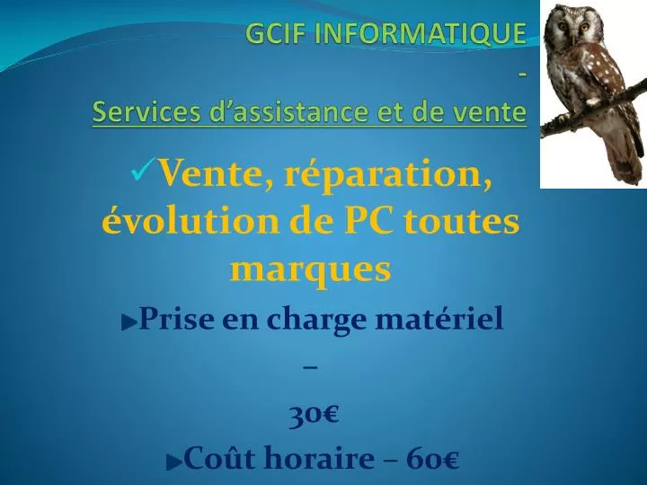 gcif informatique services d assistance et de vente