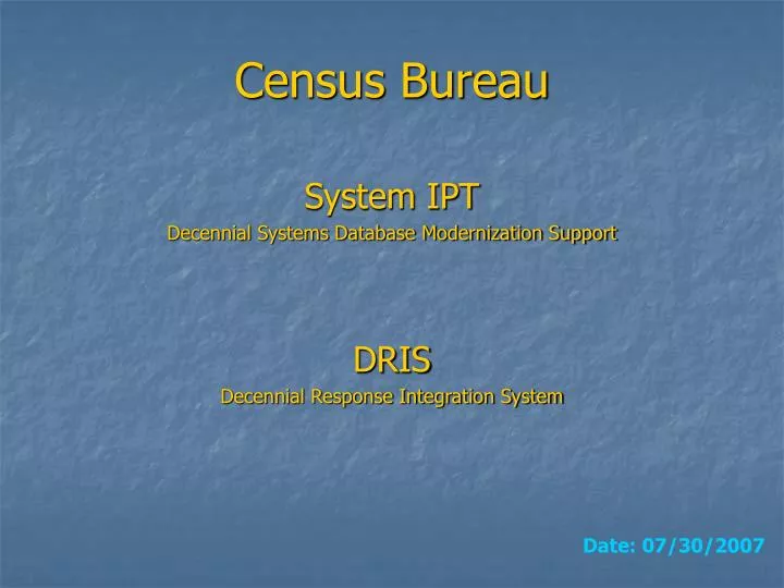 census bureau