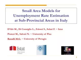 Small Area Models for Unemployment Rate Estimation at Sub-Provincial Areas in Italy