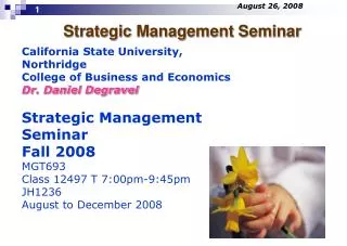 Strategic Management Seminar
