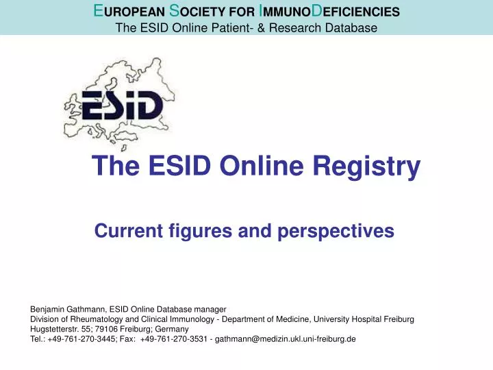 the esid online registry