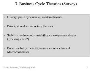 3. Business Cycle Theories (Survey)