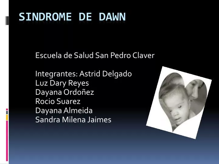 sindrome de dawn