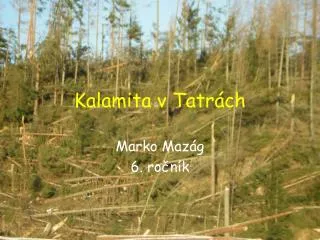 kalamita v tatr ch