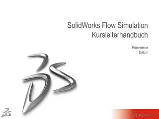 solidworks flow simulation kursleiterhandbuch