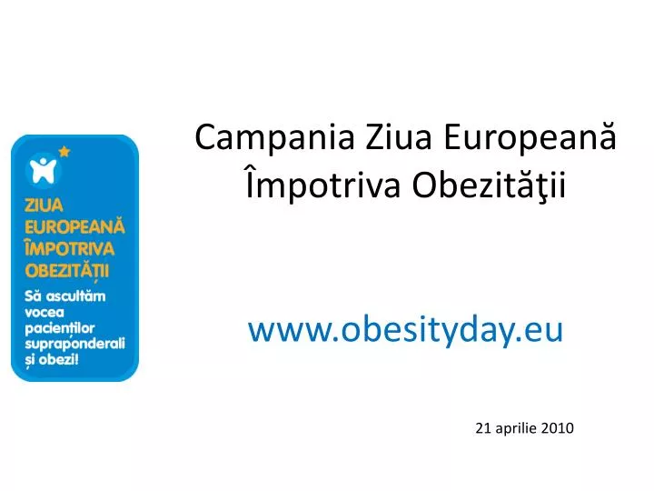 campania ziua european mpotriva obezit ii www obesityday eu