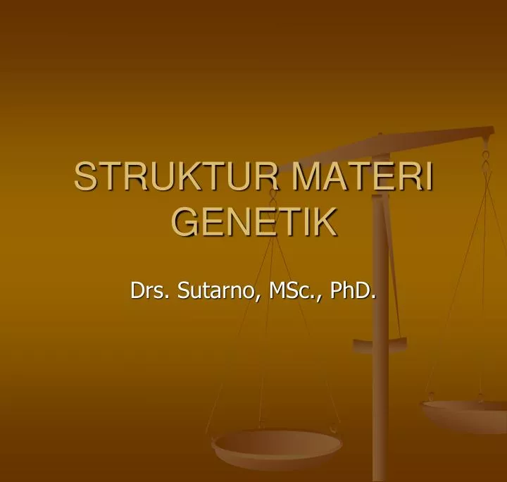 struktur materi genetik