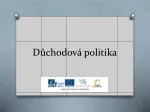 Důchodová politika - slide 1