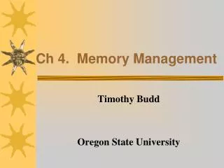 Ch 4. Memory Management
